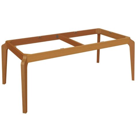Base Mesa de Jantar Petra Bam009-ca Madeira Maciça S/ Tampo Carvalho - Kappesberg