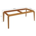 Ver imagem 2 de Base Mesa de Jantar Petra Bam009-ca Madeira Maciça S/ Tampo Carvalho - Kappesberg