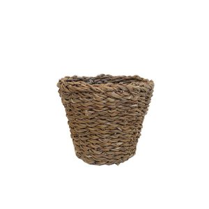 Cesto de Palha Natural Seagrass Oval G Lili Casa Único