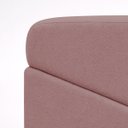 Ver mais imagens de Puff Sense Bouclé Premium Assento Extra Decorativo para Sala Quarto Design Moderno Rose