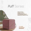 Ver imagem 6 de Puff Sense Bouclé Premium Assento Extra Decorativo para Sala Quarto Design Moderno Rose