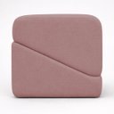 Ver imagem 2 de Puff Sense Bouclé Premium Assento Extra Decorativo para Sala Quarto Design Moderno Rose