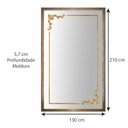 Ver imagem 5 de Espelho de Chão com Moldura e Apliques Clássico 130x210cm Decore Pronto