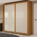 Ver imagem 1 de Guarda-Roupa Casal Nicole 2 Portas 3 Gavetas 100% MDF Cinamomo/Off White - ACP Móveis