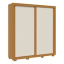 Ver imagem 2 de Guarda-Roupa Casal Nicole 2 Portas 3 Gavetas 100% MDF Cinamomo/Off White - ACP Móveis