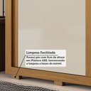 Ver imagem 5 de Guarda-Roupa Casal Nicole 2 Portas 3 Gavetas 100% MDF Cinamomo/Off White - ACP Móveis