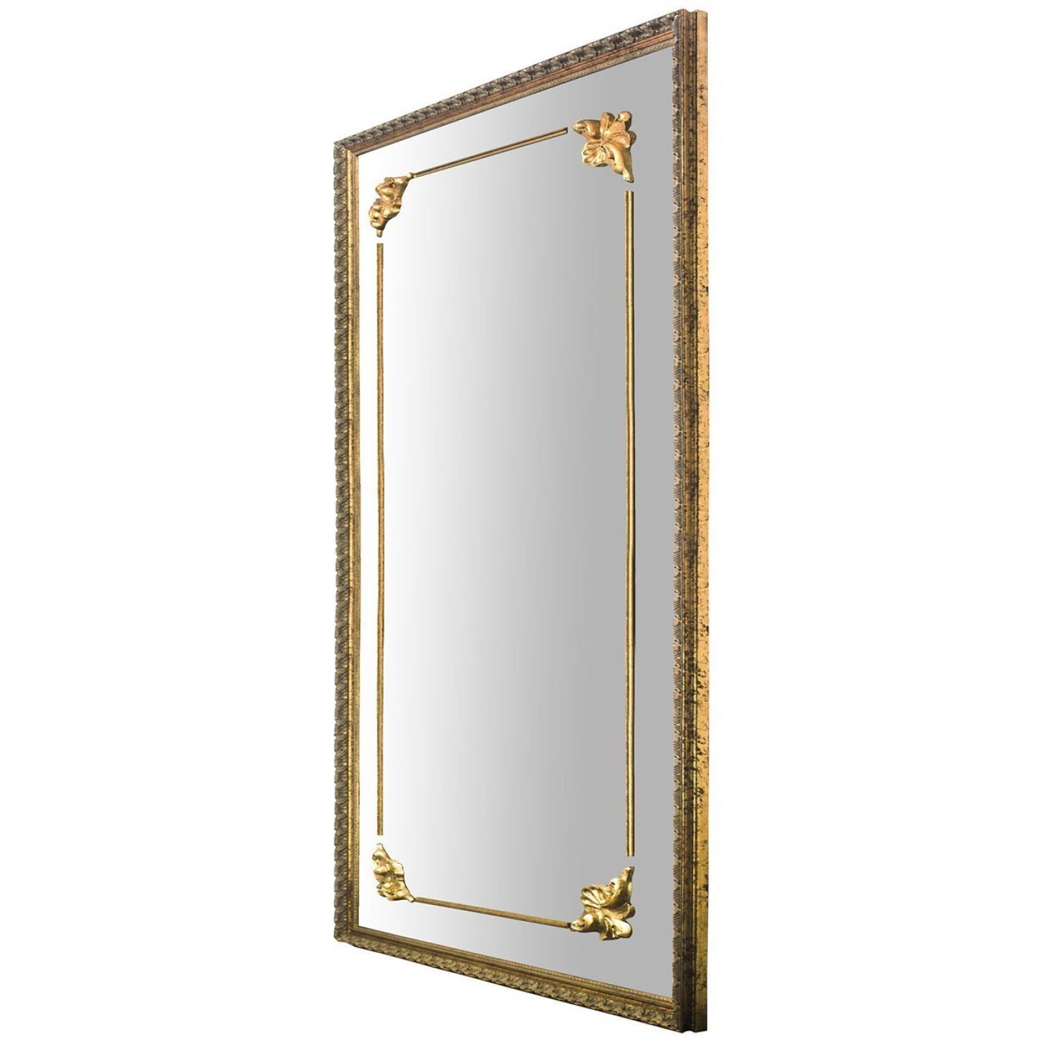 Espelho de Chão com Moldura e Apliques 130x210cm Decore Pronto - 5