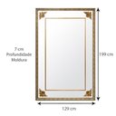 Ver imagem 4 de Espelho de Chão com Moldura Clássico 129x199cm Decore Pronto