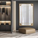 Ver imagem 1 de Espelho de Chão com Moldura Clássico 129x199cm Decore Pronto