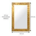 Ver imagem 3 de Espelho de Chão com Moldura e Apliques Clássico 135x215cm Decore Pronto