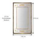 Ver imagem 4 de Espelho de Chão com Moldura e Apliques Clássico 130x210cm Decore Pronto