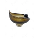 Ver imagem 2 de Centro de Mesa Decorativo em Vidro Marrom 25cm 15567-pl