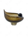 Ver imagem 2 de Centro de Mesa Decorativo em Vidro Marrom 25cm 15567-pl