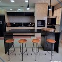 Ver imagem 3 de Kit 3 Banquetas Retro Ferro Industrial Assento Madeira 70cm Cor:peroba