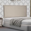 Ver imagem 4 de Cabeceira Painel Estofada Box Casal King Veneza 195cm Bege