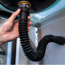 Ver mais imagens de Kit Metais: Torneira Alta Inox Premium Válvula Click e Sifão:preto