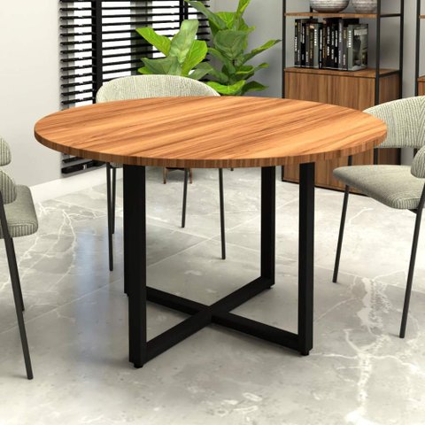 Mesa de Reunião Industrial 1,20 M Pé Metal F5 