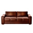 Ver imagem 5 de Sofá Decorativo Sala de Estar Champions 3 Lugares 200cm Couro Conhaque - Mozzelar