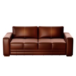 Sofá Decorativo Sala de Estar Champions 3 Lugares 200cm Couro Legitimo Conhaque - Mozzelar - 1