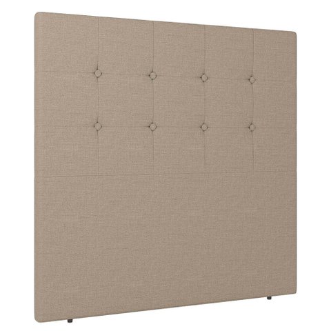 Cabeceira Cama Box Solteiro Luana 90cm Linho Bege - Abmaza