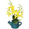 Arranjo de Flores Artificiais com Caixa de Mdf (29cm) Verde/amarelo - 3