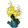 Arranjo de Flores Artificiais com Caixa de Mdf (29cm) Verde/amarelo - 4