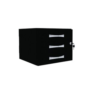 GAVETEIRO AÉREO 3 GAVETAS PANDIN MAXXI - PRETO MXG03