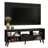 Rack com Painel para Tv até 65 Polegadas com Pés Preto Texas Madesa - 2