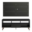 Ver imagem 6 de Rack com Painel para Tv até 65 Polegadas com Pés Preto Texas Madesa