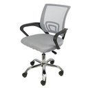 Ver imagem 1 de Cadeira Office Osorno Tela Mesh Cinza e Preto Base Cromada - 66622