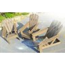 Cadeira Adirondack Madeira Plástica Maciça Marrom Lanci Lc-09 Vermelha - 1