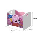 Ver imagem 4 de Caixa Baú Organizadora de Brinquedos Infantil Mdf Luna George Azul
