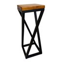 Ver imagem 3 de Banqueta Mark Y de Metalon com Assento de Madeira Preto