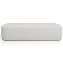 Ver imagem 5 de Kit 02 Puffs Decorativos Orgânico para Living Quarto 140cm Doha W01 Bouclê Cru - Lyam Decor