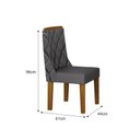 Ver imagem 4 de Conjunto Sala de Jantar Mesa 160cm 6 Cadeiras Pérola Leifer