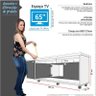 Rack Bancada Para TV 65 Polegadas Dallas 1.8 Lukaliam Canela/Off White - 4