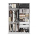 Ver imagem 1 de Guarda Roupa sem Portas Closet Modulado Linha Modulado Adapt Arm158amdp Kappesberg - Branco