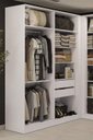 Ver imagem 2 de Guarda Roupa sem Portas Closet Modulado Linha Modulado Adapt Arm158amdp Kappesberg - Branco