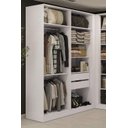 Ver imagem 2 de Guarda Roupa sem Portas Closet Modulado Linha Modulado Adapt Arm158amdp Kappesberg - Branco