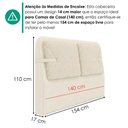 Ver imagem 3 de Cabeceira Casal 140 cm Malu com Frame Boucle Tca 310 Corino Tcs 725 Peer