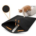 Ver imagem 4 de Tapete Coletor Areia Gato Pet Higienico Anti Sujeira Casa Chao Limpo Petshop Ab.midia Su-are-2