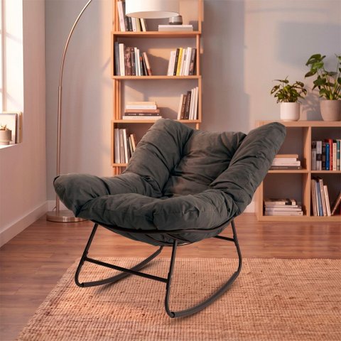 Cadeira Poltrona de Balanço Nut Chair Acquablock Sala Quarto