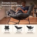 Ver imagem 2 de Cadeira Poltrona de Balanço Nut Chair Acquablock Sala Quarto