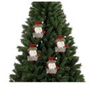 Ver imagem 2 de Kit 4 Bonecos Papai Noel Pelúcia Pendente Cinza e Vinho 16cm Enfeite Árvore Natal - Master Christmas