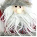 Ver imagem 4 de Kit 4 Bonecos Papai Noel Pelúcia Pendente Cinza e Vinho 16cm Enfeite Árvore Natal - Master Christmas