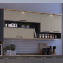Ver imagem 1 de Armário de Cozinha Aéreo com iluminação 200cm Caiena Thela