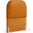 Ver imagem 1 de Cabeceira Cama Box 100cm Orgânica Lanna W01 Couríssimo Whisky - Lyam Decor