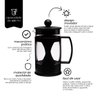 Cafeteira Prensa Francesa Mimo Style 600ml Preta - 3