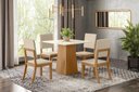 Ver imagem 2 de Mesa Jantar Dora 90 4 Cadeiras Milla Linho - Henn