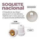 Ver imagem 3 de Cúpula de Abajur 39x13x29cm Tecido Algodão Soquete Nacional Ref 09A
